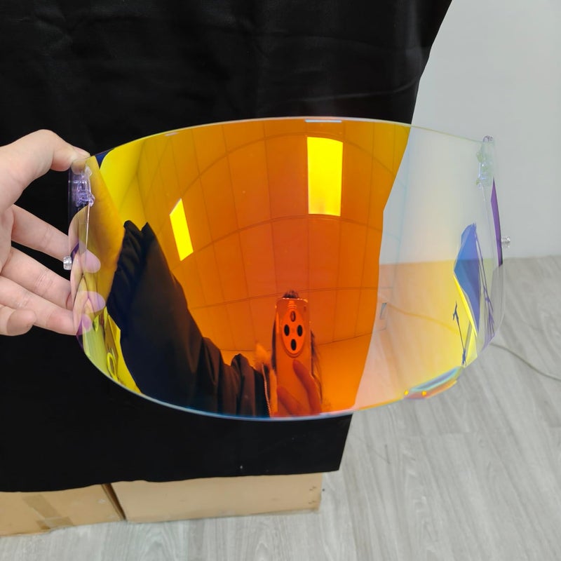 KAMAN Motorcycle Helmet Visor Shield for AGV K1 K1S K3SV K5 K5S Sunscreen Capacetes Lens Cascos Accessories (Revo Clear Red) - Image 3